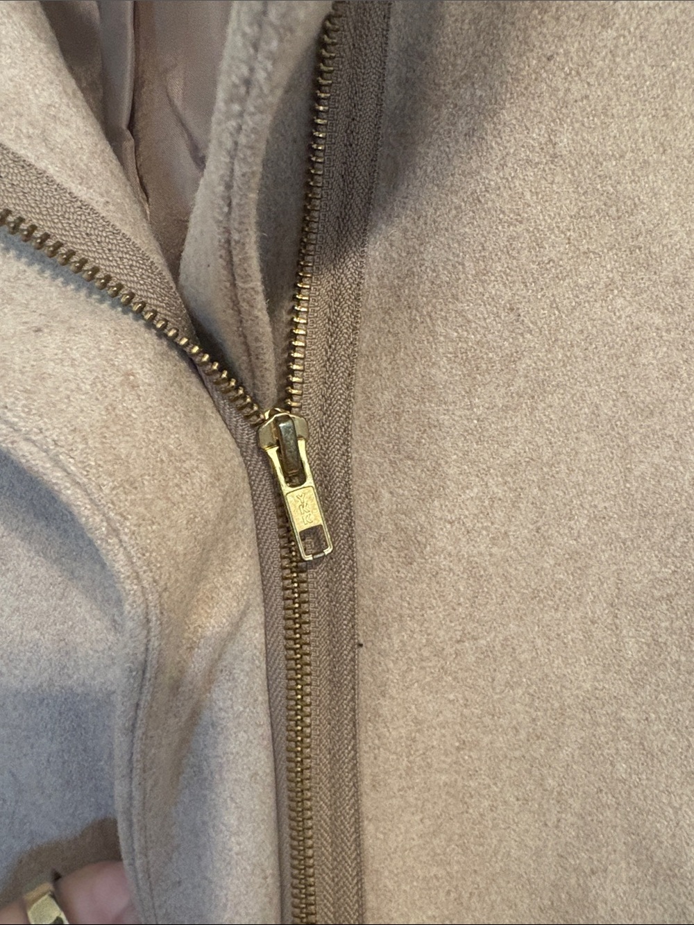 J. Crew Taupe Wool-Blend Cocoon  Coat - Picture 5 of 7